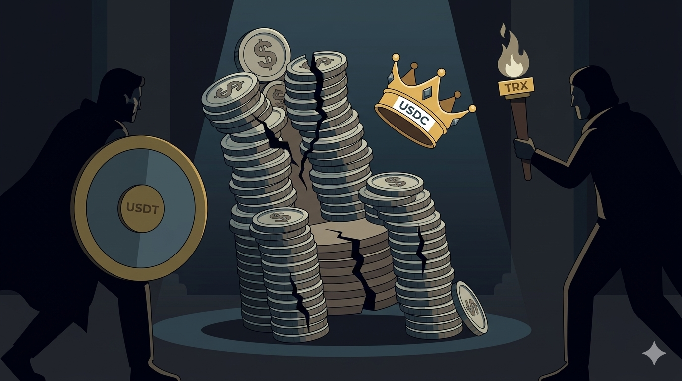 서클 주가 하루 20% 증발…테더·트론이 빈자리 노린다