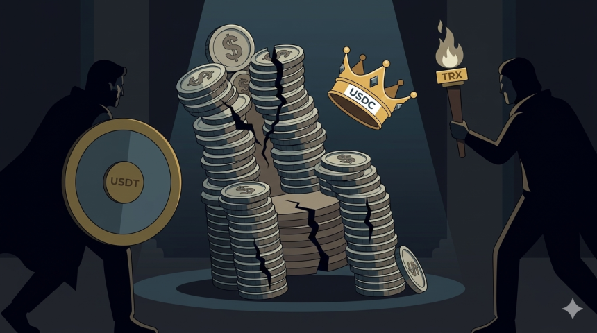 서클 주가 하루 만에 20% 급락…테더·트론 반사이익, 트론 주간 35% 상승