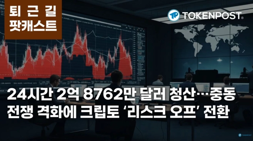 3월 2일 퇴근길 팟캐스트 — 24시간 2억 8762만 달러 청산…중동 전쟁 격화에 ‘리스크 오프’ 신호