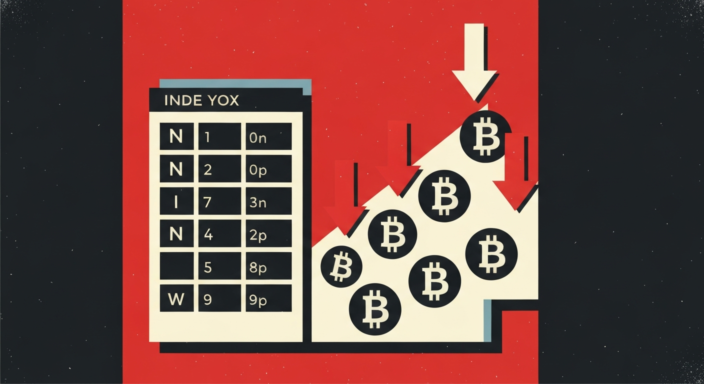 코인데스크20 2.9% 하락…전 종목 약세, 리스크 회피 확대