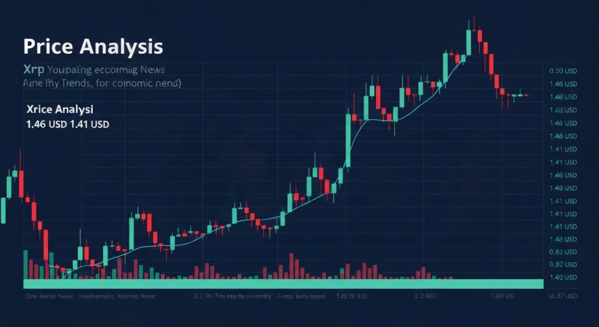 XRP, 1.46달러 이탈…1.41달러 지켜야 반등 가능