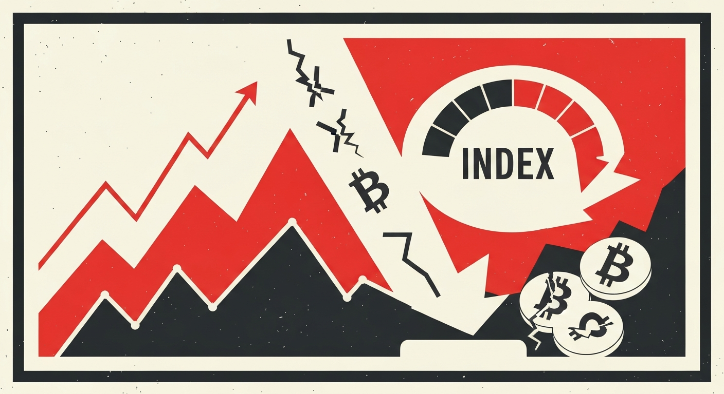 코인데스크20 4.5% 하락…전 종목 내리며 약세 심화