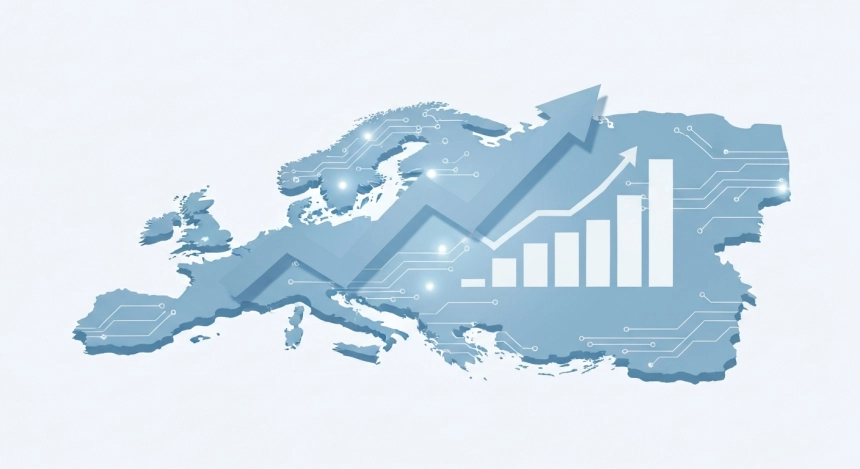 유럽 벤처투자 반등…AI가 처음으로 절반 넘겼다