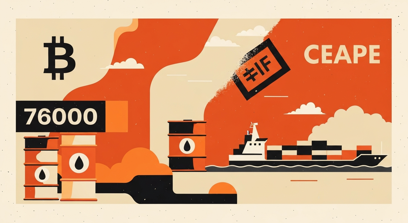 비트코인, 7만6000달러 또 막혔다…시장, 휴전 기대보다 실물 신호 본다 - TokenPost