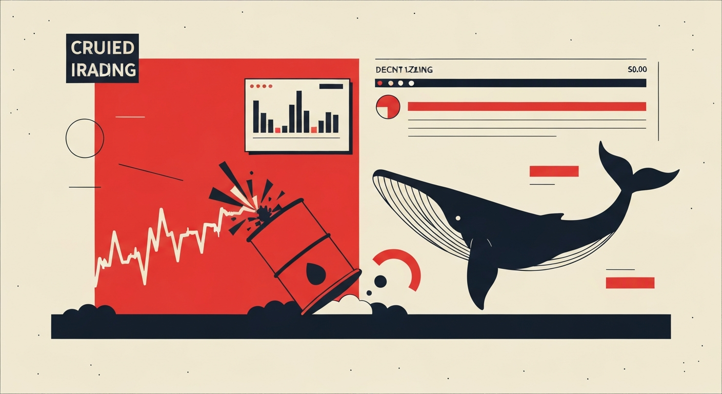 유가 급락에 원유 숏 대박…하이퍼리퀴드 고래 29억 원 벌었다