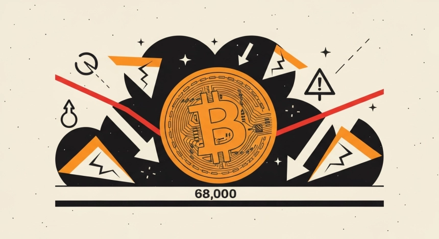 비트코인, 6만8000달러 이탈 땐 하락 가속 가능성 커졌다