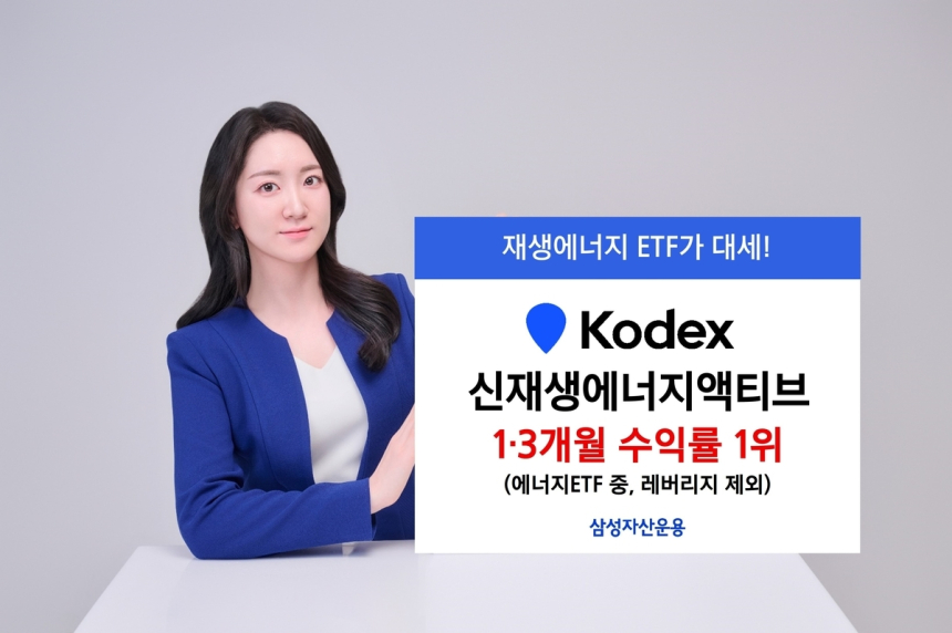 삼성자산운용, 액티브 ETF 성과로 재생에너지 시장 선도