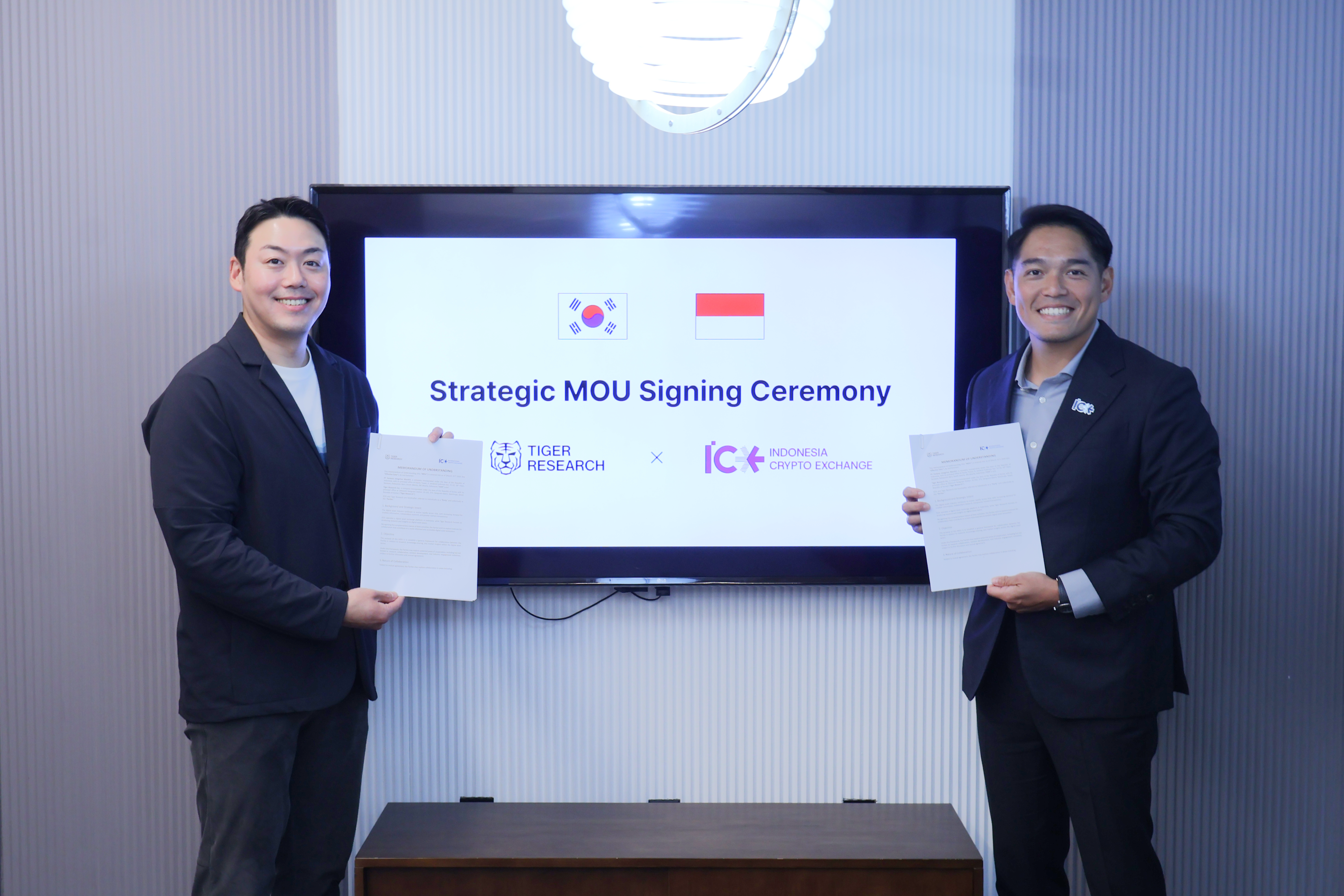 타이거리서치, 인도네시아 정식 인가 가상자산 거래소 ICEx와 MOU 체결