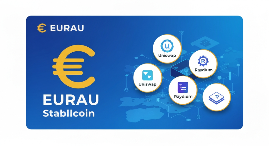 유럽 규제 스테이블코인 EURAU, 유니스왑 등 주요 DEX로 확장