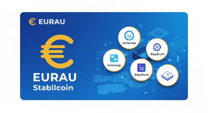 유럽 규제 스테이블코인 EURAU, 유니스왑 등 주요 DEX로 확장