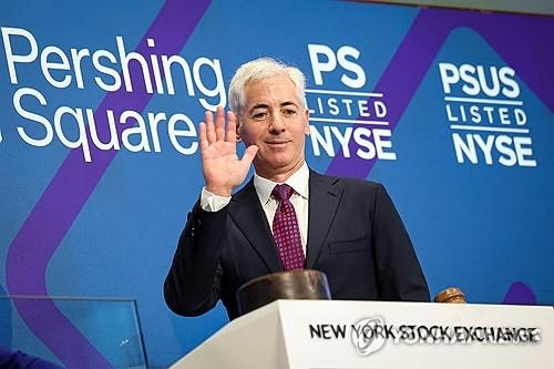 퍼싱스퀘어 USA, 뉴욕증시 상장 첫날 18% 급락...투자자 기대 못미쳐