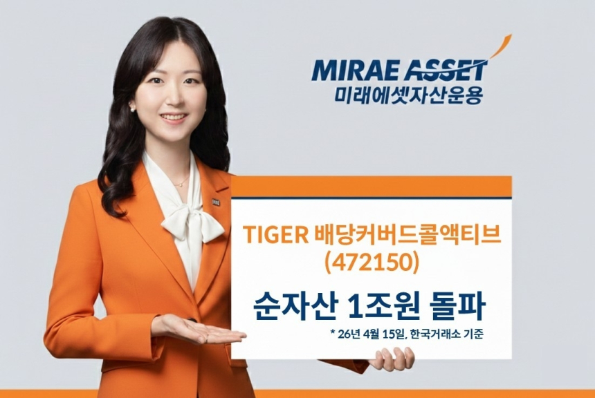 미래에셋, '타이거 배당커버드콜ETF' 순자산 1조 돌파... 현금흐름 투자자 매력