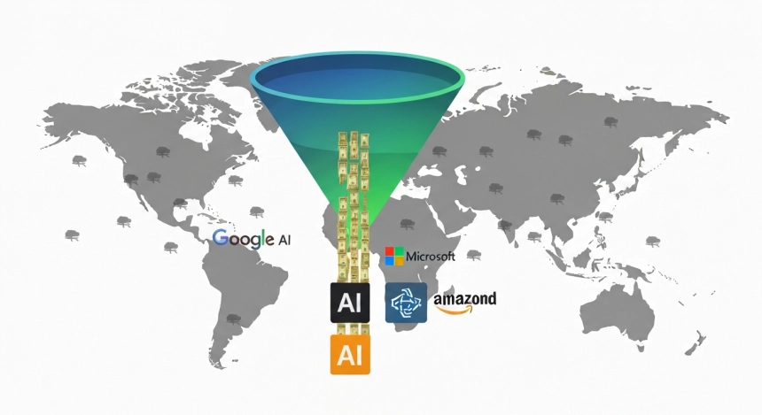 벤처투자 ‘사상 최대’…돈은 AI 상위 4곳에 쏠렸다