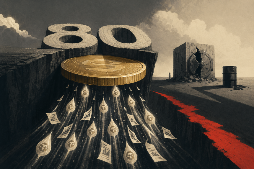 비트코인, 8만 달러 문턱서 주춤…ETF·스테이블코인 유입은 이어져