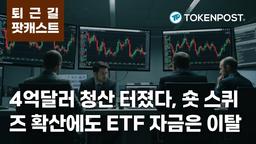 4월 29일 퇴근길 팟캐스트 — 4억739만달러 청산에 숏 스퀴즈 확산, ETF는 동반 순유출