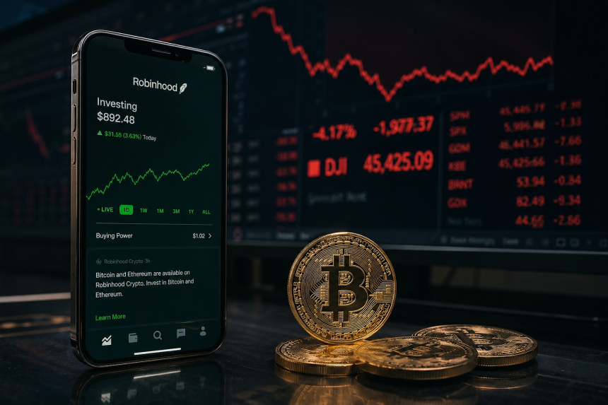 로빈후드, 1분기 크립토 매출 47% 급감…비트코인 약세에 거래 위축