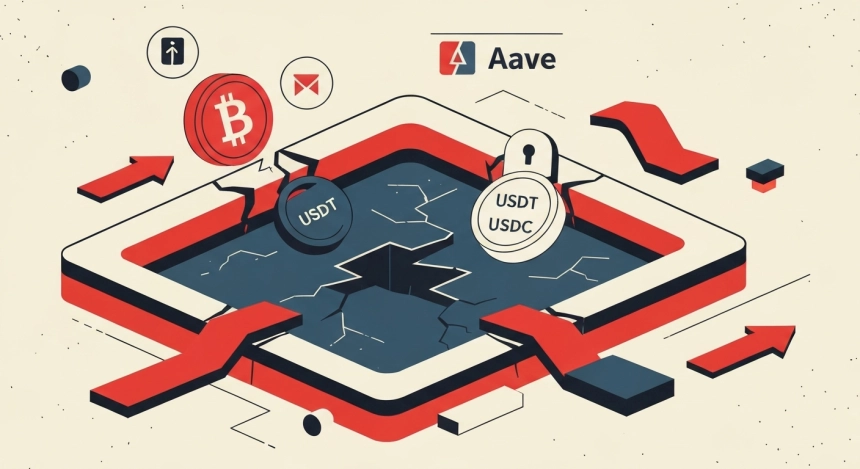 에이브 유동성 사실상 고갈…50억달러 스테이블코인 묶였다