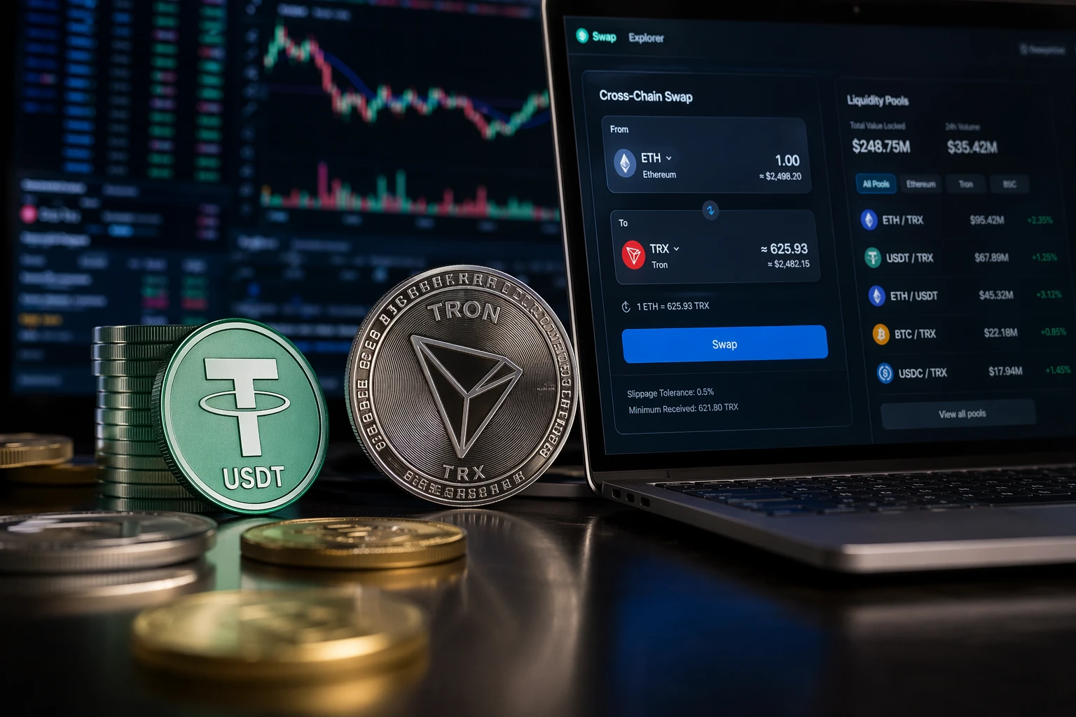 트론, LI.FI 통합으로 디파이 연결 확대…0.34달러 돌파 주목