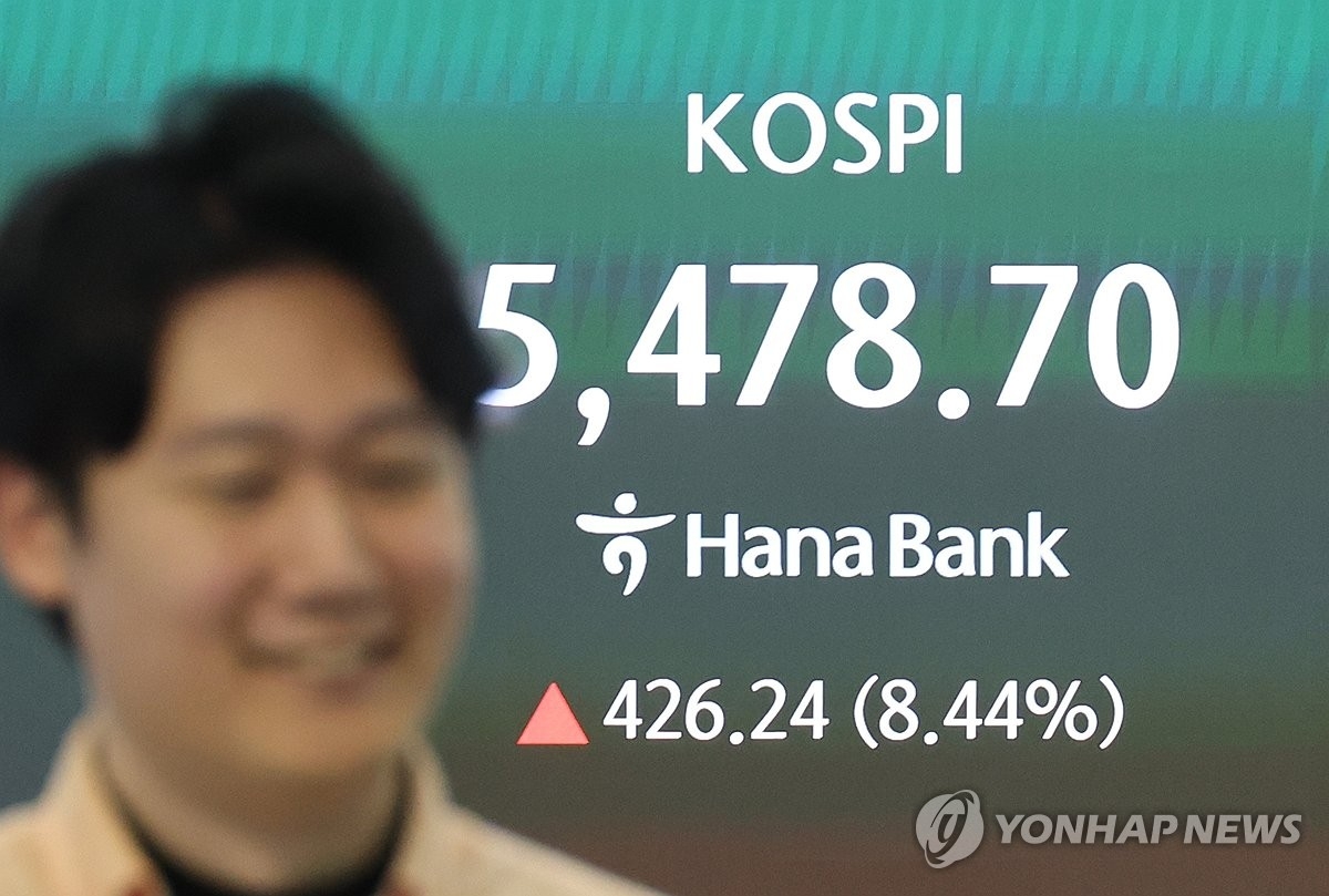 코스피, 이란 전쟁 종식 기대감에 5,400대 회복… 기술주 강세