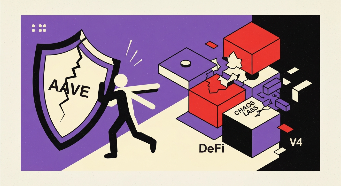 에이브 핵심 리스크 관리자 카오스랩스 이탈…V4 전환 변수로