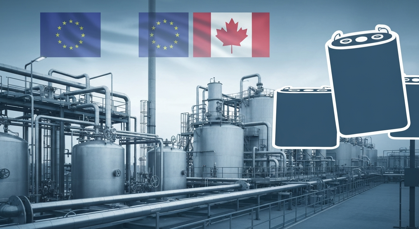 록 테크 리튬, 독일·캐나다 ‘리튬 정제’로 유럽·북미 배터리 공급망 노린다