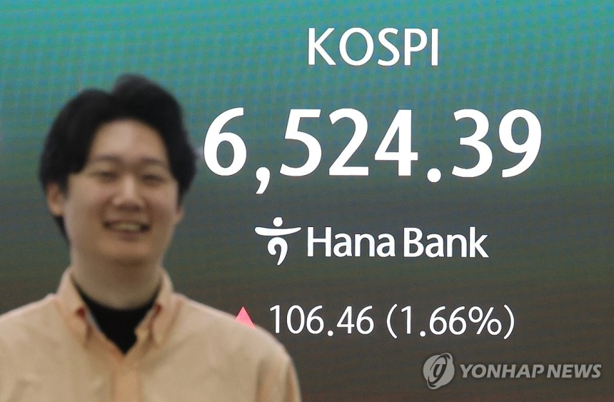 코스피, 반도체 호재로 사상 첫 6,500선 돌파