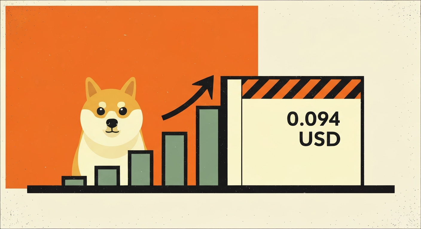 도지코인 거래량 동반 반등…0.094달러 돌파가 분기점 될까