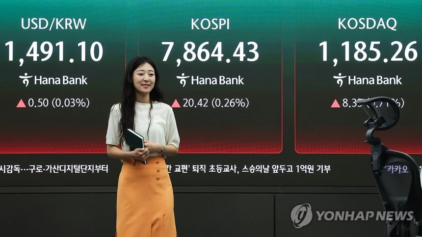 코스피, 반도체 강세에 8,000선 바라보다