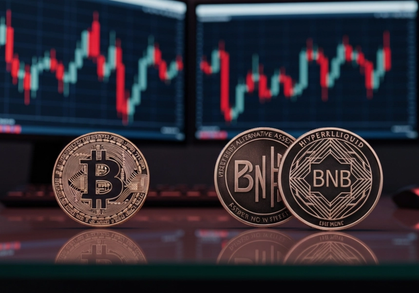 비트코인 조정 국면…BNB·하이퍼리퀴드, 알트코인 매집처로 주목