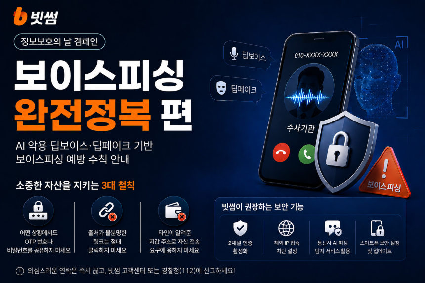 빗썸, 정보보호의 날 캠페인 '보이스피싱 완전정복 편' 공개