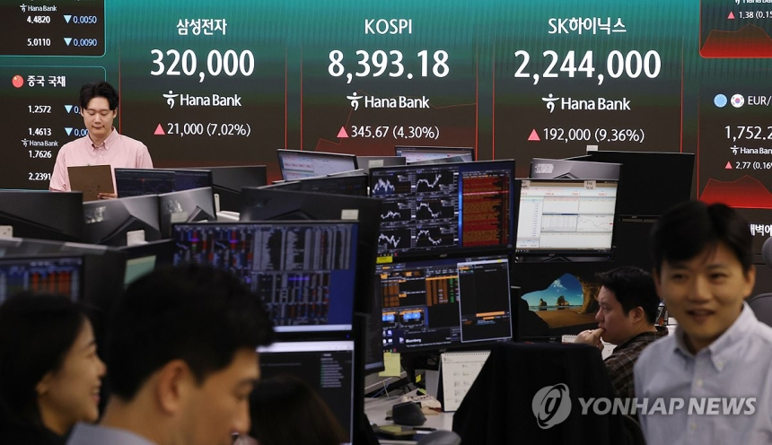 반도체 호황에 코스피 8,400선 첫 돌파, 시장내 양극화 심화