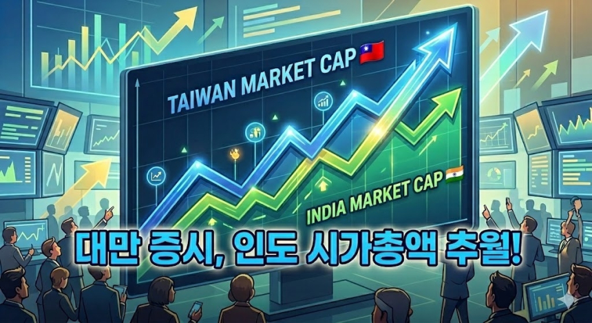 TSMC 주가 급등에 대만, 인도 제치고 세계 5위 증시 등극