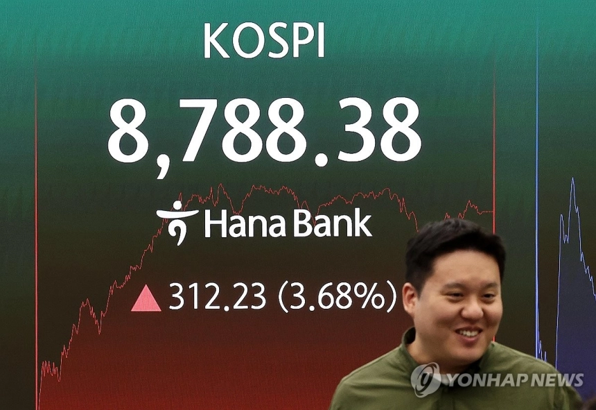 코스피, 사상 최고치 행진… 9,000선 돌파 눈앞!