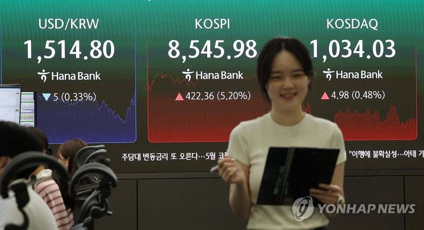 미·이란 종전 합의에 코스피 급등, 시총 장중 7천조원 돌파