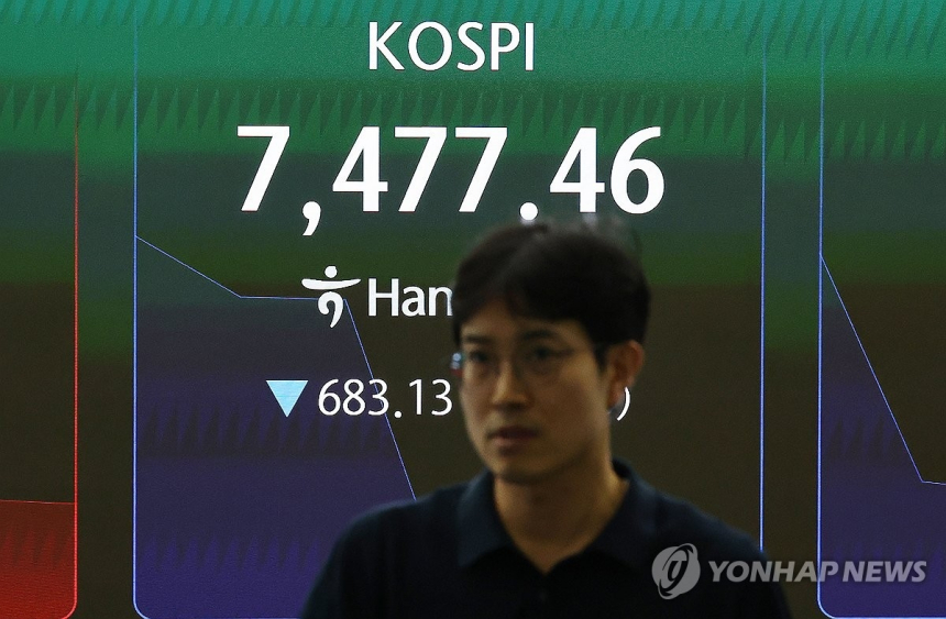 국내 증시 7,500선까지 급락, 레버리지 투자자들 '비상'