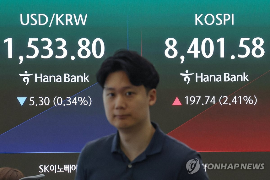 코스피200 변동성지수 급등, '한국형 공포지수' 사상 최고 근접