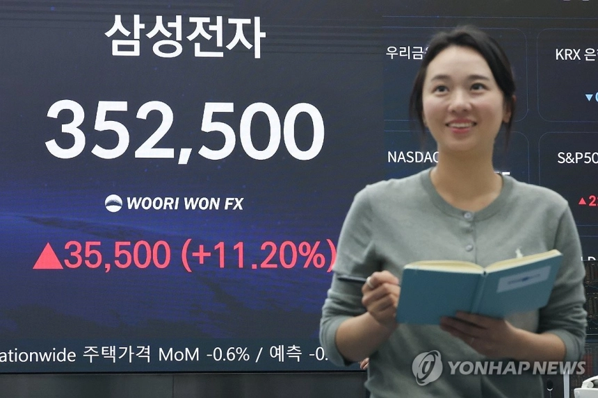 삼성전자, 시가총액 2천조원 돌파...국내 증시 최대 기록