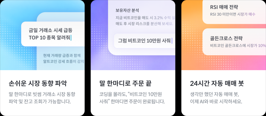 빗썸, AI와 대화로 거래하는 ‘AI 트레이드 킷’ 출시