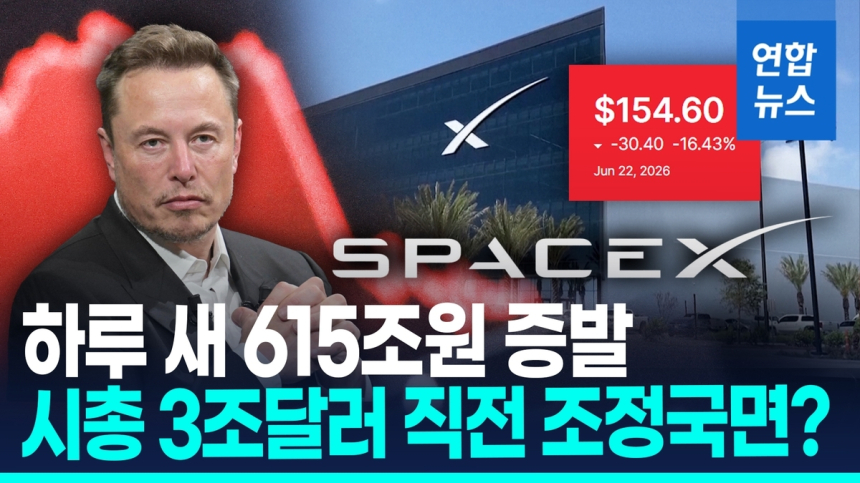 스페이스X 주가 급락: 상장 열흘 만에 시총 4천억달러 증발