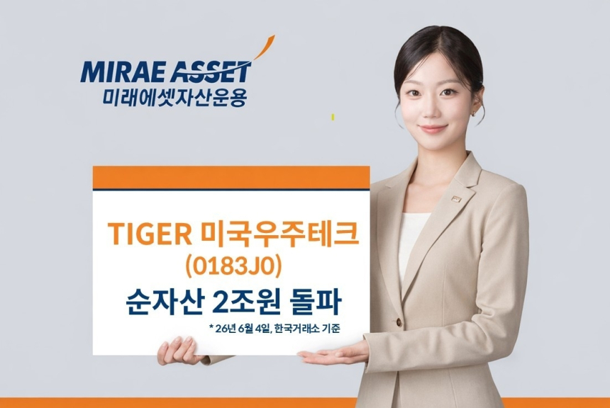 TIGER 미국우주테크 ETF, 50일 만에 2조5천억원 돌파