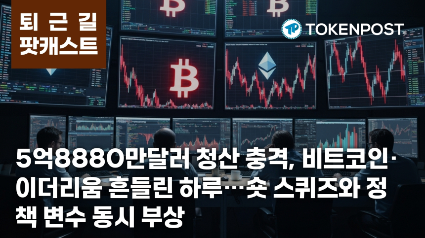 6월 24일 퇴근길 팟캐스트 — 5억8880만달러 청산 충격, 숏 스퀴즈와 정책 변화가 겹친 하루