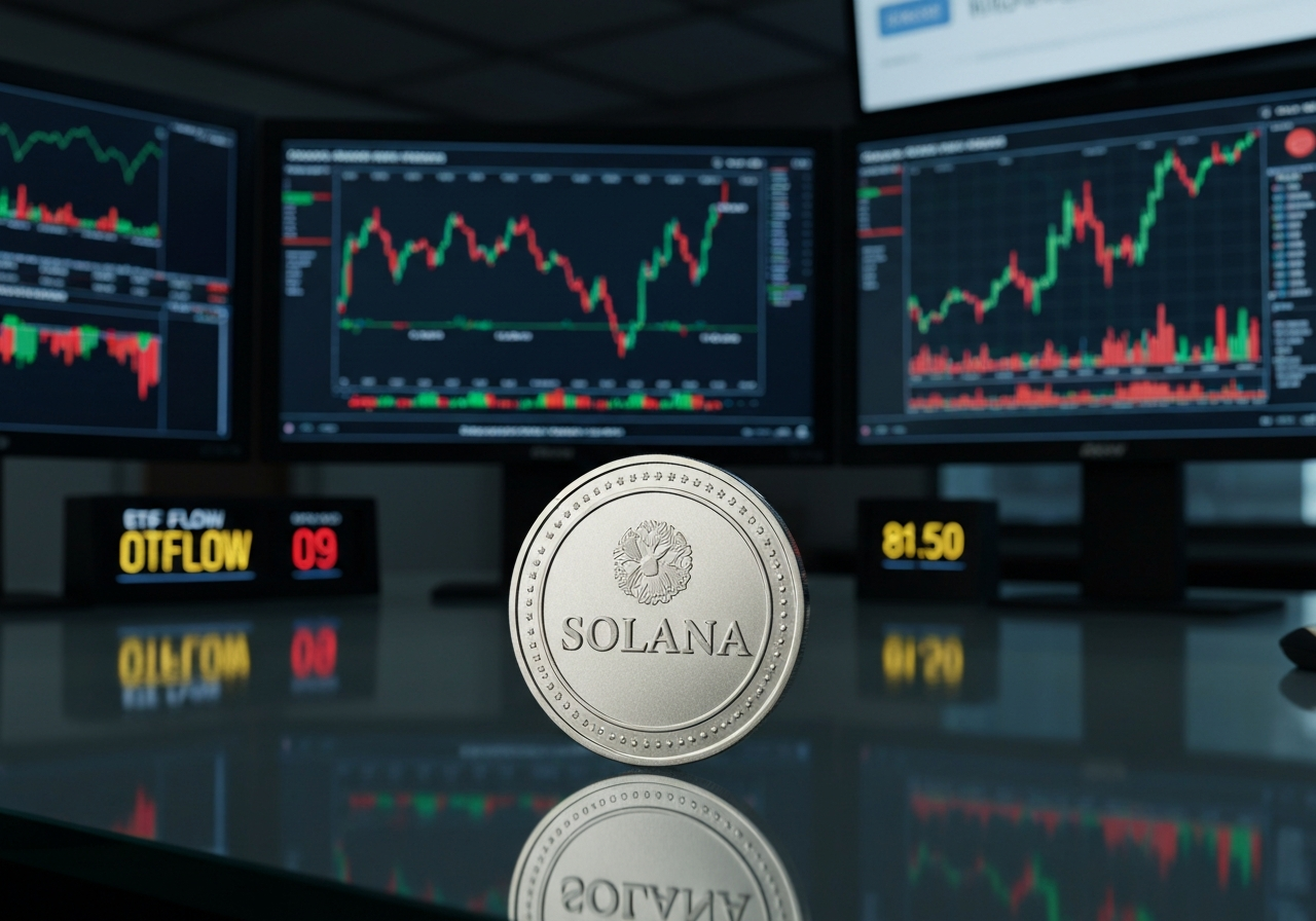 Solana reclaims 50-day EMA but ETF flows flat; $81.50 key