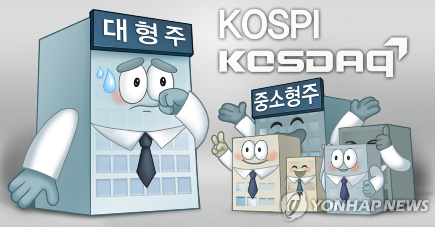 반도체 쇼크에 대형주 휘청… 중소형주로 자금 쏠림