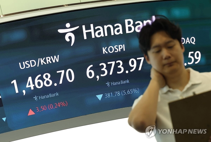 반도체 업종 대외 불안에 코스피·코스닥 장초반 급락세