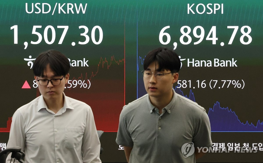 코스피, 반도체주 매도세에 7,000선 붕괴…투자심리 급냉