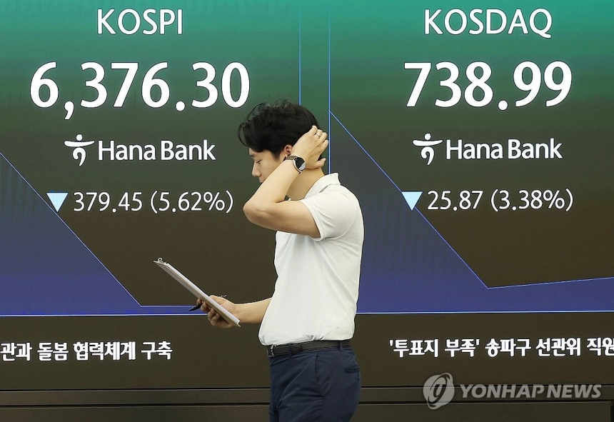 코스피 급락에 서킷브레이커 발동...반도체주 충격 여파