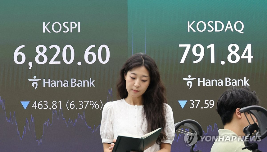 반도체주 급락에 코스피 7,000선 붕괴… 투자심리 급냉