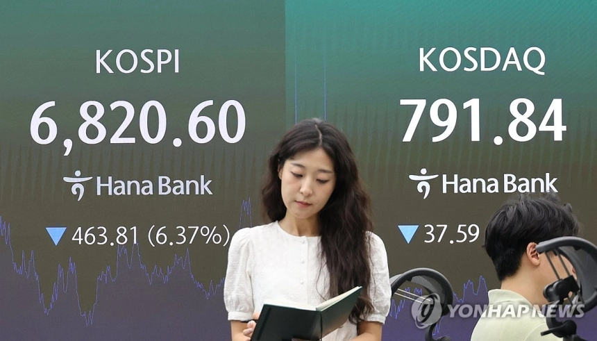반도체주 급락에 코스피 7,000선 붕괴… 투자심리 급냉