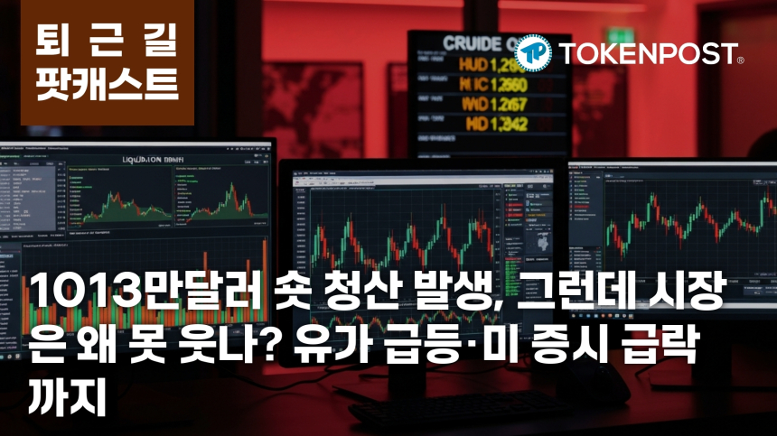 7월 24일 퇴근길 팟캐스트 — 1013만 달러 숏 청산 속 위험자산 흔들, 유가 급등과 미 증시 충격 겹쳤다