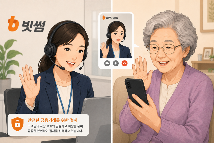 빗썸, 80대 이상 고객 대상 영상통화 본인확인 도입